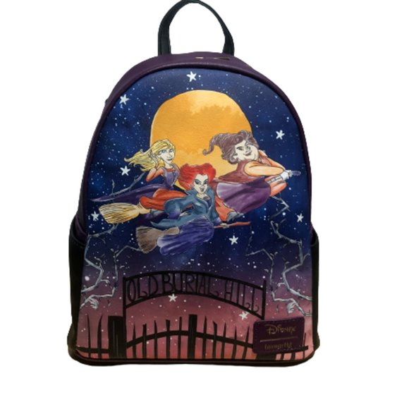 Loungefly Handbags - Loungefly Disney Hocus Pocus Mini Backpack Cemetery Glow In The Dark Bag